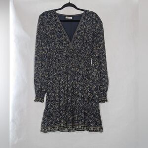 Max Studio Dress Long Sleeve Blue